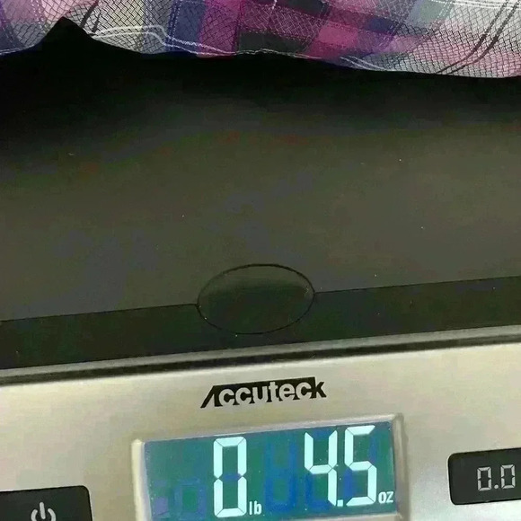 Eddie Bauer Womens Plaid Button Down Size Small Purple Long Sleeve - Picture 4 of 4